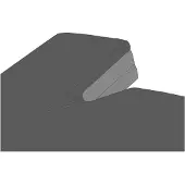Kayori Drap-Housse Surmatelas Split Kayori Shizu Antracite (Percale)-160 x 200 cm