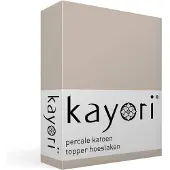 Kayori Drap-Housse Surmatelas Kayori Shizu Sable (Percale)-90 x 210/220 cm