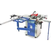 HBM Scie à panneaux professionnelle 1600, scie circulaire sur table avec chariot coulissant