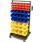 HBM Rack de stockage mobile avec 90 bacs de stockage