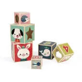 Janod PYRAMIDE 6 CUBES - BABY FOREST