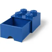 LEGO 40051731 Boîte à tiroirs STORAGE BRICK DRAWER 4, 1 tiroir, bleu