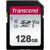 Transcend 300s Sd Class 10 128gb Memory Card Noir