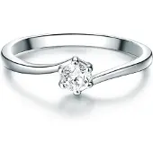 Trilani Bague argent / transparent
