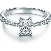Trilani Bague argent / transparent