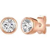 Rafaela Donata Boucles d'oreilles or rose / transparent