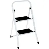 Benson Échelle ménagère pliable Benson 2 marches - Antidérapante - 70cm - Jusqu'à 150 kg