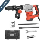 HECHT 1090 Marteau piqueur marteau de démolition puissante rotatif avec mallette et porte outil SDS MAX