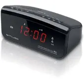 Muse Radio réveil double alarme noir - - M12CR -
