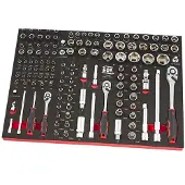 OEM Insert de tiroir haut de gamme - 130 pièces pour chariot à outils