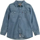 Levi's Chemise 'BARSTOW WESTERN' bleu denim