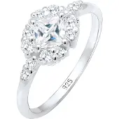 Elli PREMIUM Bague argent / transparent