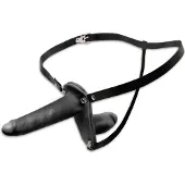 Fetish Fantasy Double Gode Ceinture - Noir