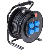 Keraf Enrouleur De Câble 117348 - G2 - Prise Terre – 50 M - 4 Prises SchuKo