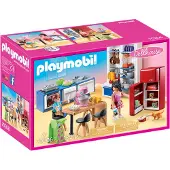 Playmobil 70206 Cuisine familiale. Maison de poupée traditionnelle. 129 pièces. À partir de 4 ans.