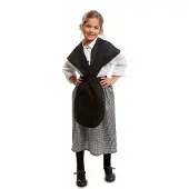 MOM Castañera Girl Costume Noir 7-9 Years