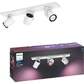 Philips Hue Argenta Spot Monté en Surface White and Color - Blanc - 3 Spots