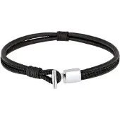 KUZZOI Bracelet noir / argent