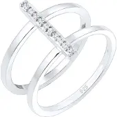 Elli Bague argent / transparent