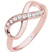 Elli Bague 'Infinity' or rose / blanc