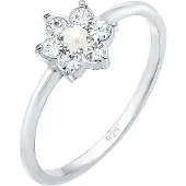 Elli PREMIUM Bague 'Blume' argent