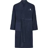 Jan Vanderstorm Peignoir de bain bleu, Unicolore