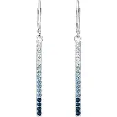 Elli Boucles d'oreilles saphir / bleu clair / argent / transparent