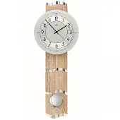 AMS Horloge murale radio-pilotée cadran aluminium - Modèle : 5214
