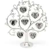 Zilverstad Cadre photo Silverstad Family Tree Heart pour 7 photos, brillant