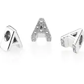 Pandora La lettre un charme, (Argent)