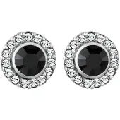 Elli Boucles d'oreilles noir / argent