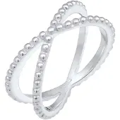 Elli Bague argent / blanc perle