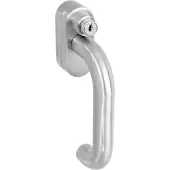Intersteel Poignée de fenêtre ronde Ventra verrouillable en acier inoxydable