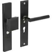 Intersteel Ferrures de porte d’entrée Vurano protection contre la traction du noyau PC 55mm droit noir
