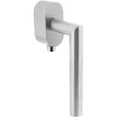 Intersteel Poignée de fenêtre Hoek 90 Rosace ovale verrouillable en acier inoxydable