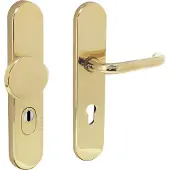 Intersteel Ferrures de porte d’entrée Vurano PC72mm protection contre la traction du noyau laiton laqué