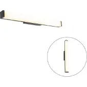 QAZQA Applique murale de salle de bain moderne noire 62 cm IP44 - Cascada