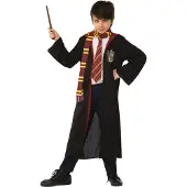 Rubies Robe, baguette, écharpe et cravate Harry Potter
