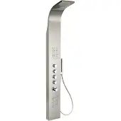 Xellanz Huron colonne de douche hydromassante 165x20cm avec robinet thermostatique inox 29.3751