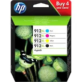 HP 912XL (3YP34AE) - 4 couleurs - Cartouche d'encre - Grande capacité - Multipack