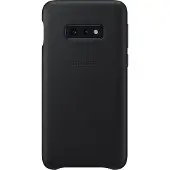Samsung Galaxy S10e Back Cover en Cuir Noir