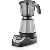 De'Longhi Cafetière Moka Électrique DeLonghi Alicia Plus EMKP 63.B Noir Argent