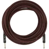 Fender Professional 25ft Straight Instrument Cable Red Tweed