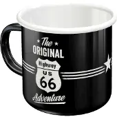 US Highways Tasse en émail Route 66 360 ml