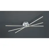 TRIO TIRIAC argent argent intégré plafonnier LED moderne 671610307