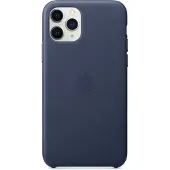 Apple iPhone 11 Pro Back Cover Cuir Bleu nuit