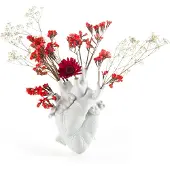 Seletti Love in Bloom Vase en Porcelaine White