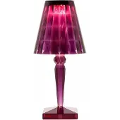 Kartell Big Battery Lampe de Table Portative Plug | Plum