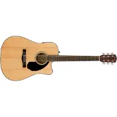 Fender Dreadnought Cd-60Sce Cutaway Classic Design WN Natural