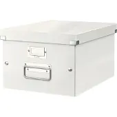 Leitz Boîte de rangement Click + Store , en carton, pour format A4, blanc